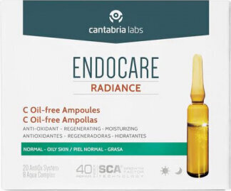 Ampulas Endocare Radiance C Oil-Free, 10 gab. цена и информация | Serumi sejai, eļļas | 220.lv