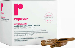 Sejas serums Repavar Revitalizante Active Vitamin C, 20 x 1.5 ml цена и информация | Сыворотки для лица, масла | 220.lv