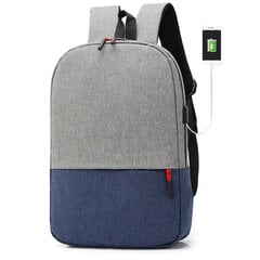 Рюкзак Need 4You, с разъемом USB, серый-синий цена и информация | Рюкзаки, сумки, чехлы для компьютеров | 220.lv