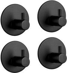 Набор настенных крючков, чёрный, T27 цена и информация | Аксессуары для ванной комнаты | 220.lv