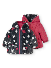 Детская куртка BOBOLI Reversible Print Red 520235553 цена и информация | Куртки, пальто для девочек | 220.lv