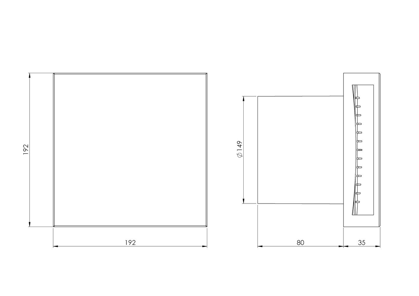 Elektroventilators EUROPLAST E-EXTRA EET150i, Ø150mm ar noslēgvāku, inox цена и информация | Ventilatori vannas istabai | 220.lv