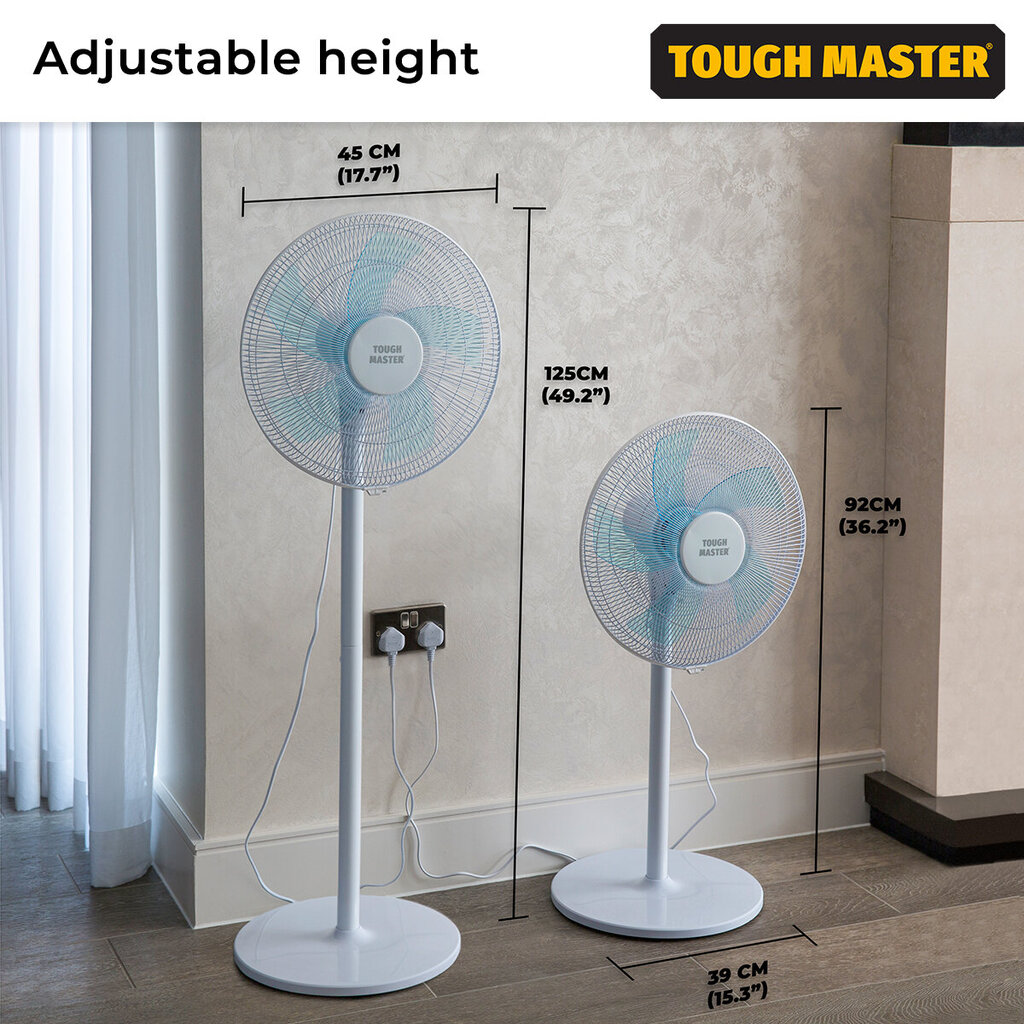 Grīdas ventilators, 50W, UK BRAND, TOUGH MASTER® TM-STF40W цена и информация | Ventilatori | 220.lv