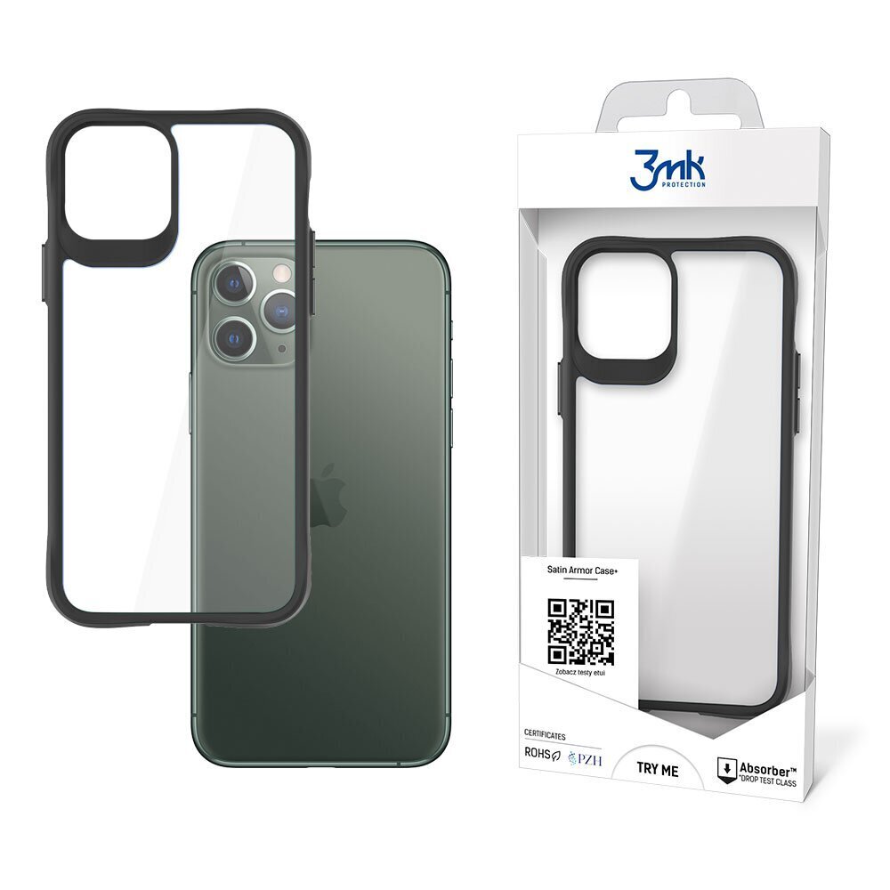 Apple iPhone 11 Pro Max - 3mk Satin Armor Case+ цена и информация | Telefonu vāciņi, maciņi | 220.lv