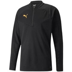 Vīriešu Puma individualFINAL 1/4 Zip treniņlēcējs 657950 45, melns cena un informācija | Futbola formas un citas preces | 220.lv