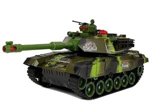 Radiovadāms tanks War Tank, zaļš/melns cena un informācija | Rotaļlietas zēniem | 220.lv