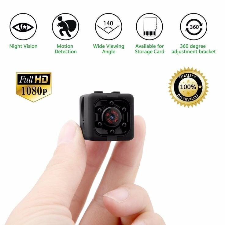 Mini spiegošanas kamera SQ11 1080P Full HD mini DV цена и информация | Novērošanas kameras | 220.lv
