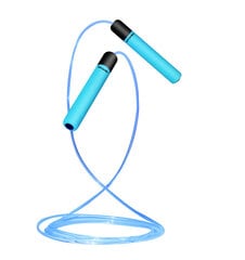 Скакалка Spokey GLOW 280 см, синяя цена и информация | Скакалка Tunturi Pro Adjustable Speed Rope | 220.lv