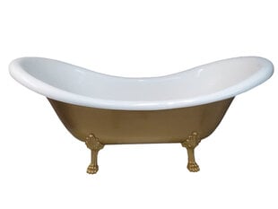 Отдельностоящая ванна 170 см, композит, retro золото цена и информация | Для ванны | 220.lv