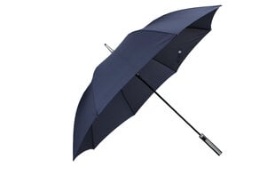 Automātiski atverams 8 ribu stikla šķiedras taisns lietussargs ar stilīgu Blue Silver rokturi cena un informācija | Lietussargi vīriešiem | 220.lv