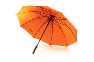 Зонт трость 10-ти спицевый с прорезиненной ручкой Soft Touch, оранжевый цена и информация | Мужские зонты | 220.lv