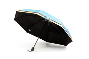 Kompakts saliekams lietussargs ar zilu svītru цена и информация | Женские зонты | 220.lv