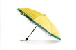 Kompakts saliekams lietussargs ar dzeltenu svītru cena un informācija | Lietussargi sievietēm | 220.lv