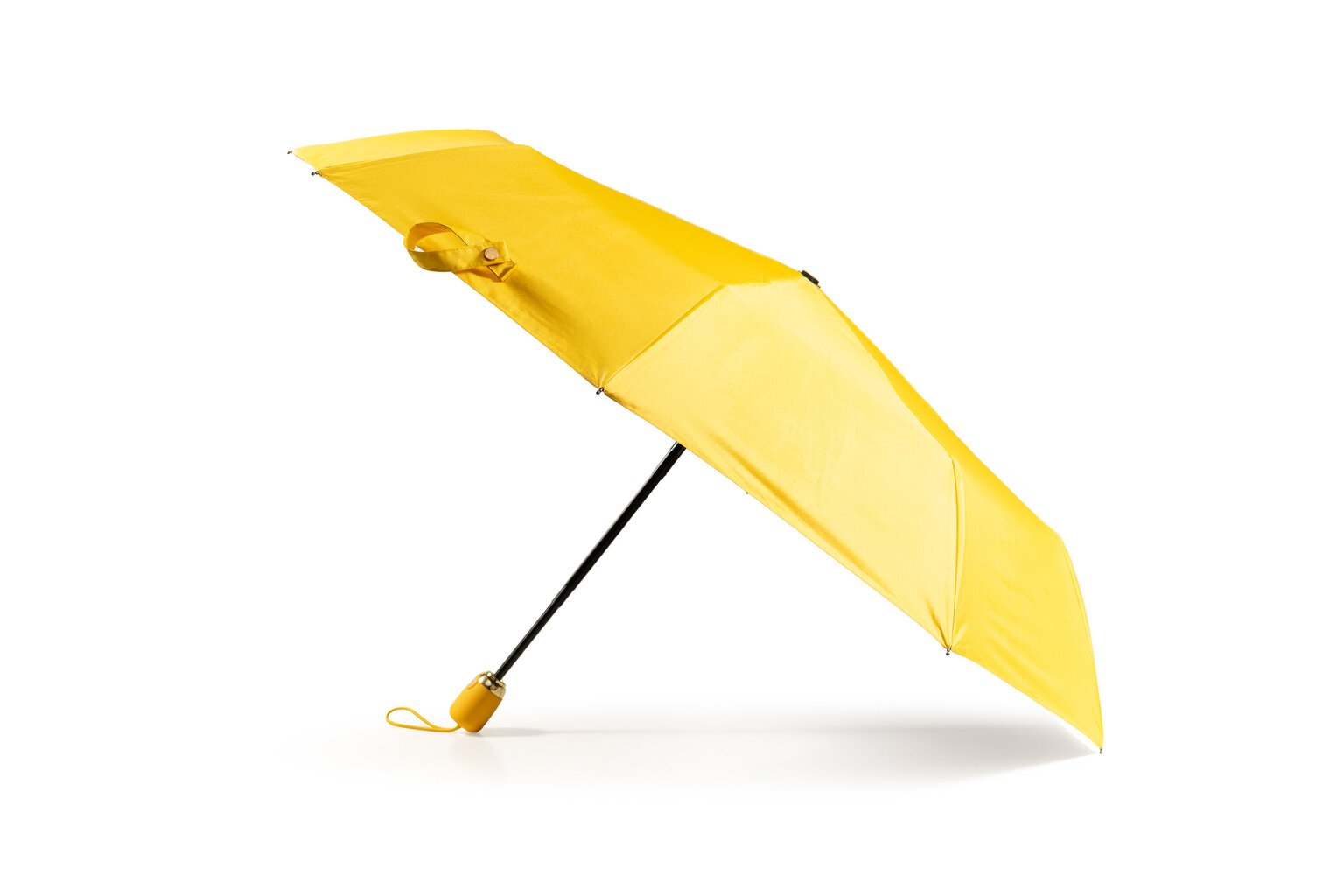 Kompakts dzeltens saliekams lietussargs cena un informācija | Lietussargi sievietēm | 220.lv