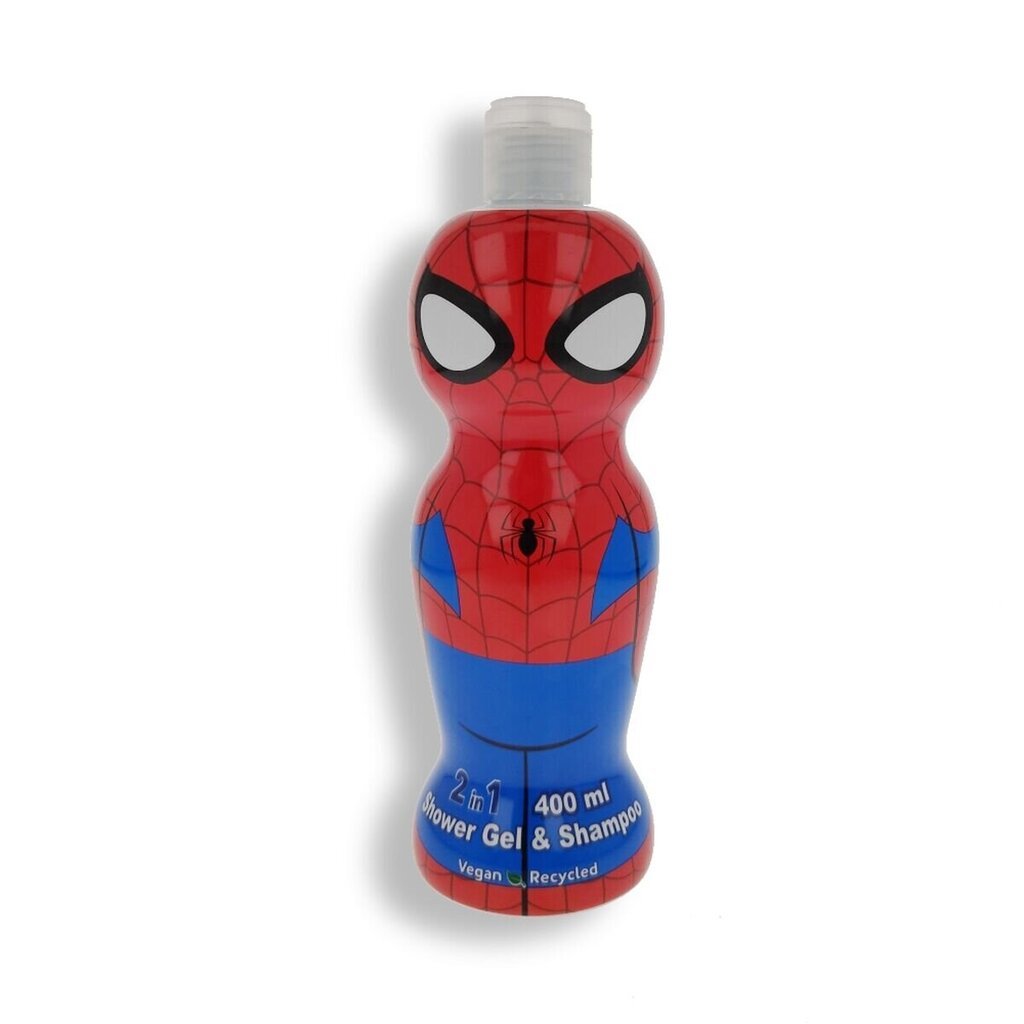 Bērnu dušas želeja un Šampūns 2-in-1 Air-Val Spiderman, 400 ml cena un informācija | Bērnu kosmētika, līdzekļi jaunajām māmiņām | 220.lv