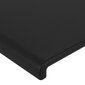 vidaXL gultas galvgalis ar LED, 147x16x118/128 cm, melna mākslīgā āda cena un informācija | Gultas | 220.lv