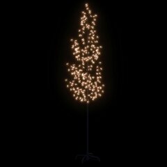 vidaXL mākslīgais ķirsis, 368 silti baltas LED, 300 cm cena un informācija | Ziemassvētku dekorācijas | 220.lv