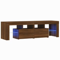 vidaXL TV skapītis ar LED apgaismojumu, ozolkoka krāsa, 140x36,5x40 cm цена и информация | Тумбы под телевизор | 220.lv