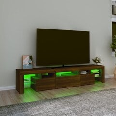 vidaXL TV skapītis ar LED apgaismojumu, ozolkoka krāsa, 200x36,5x40 cm цена и информация |  Тумбы под телевизор | 220.lv