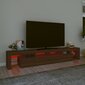 vidaXL TV skapītis ar LED apgaismojumu, ozolkoka krāsa, 230x36,5x40 cm цена и информация | TV galdiņi | 220.lv