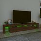 vidaXL TV skapītis ar LED apgaismojumu, ozolkoka krāsa, 230x36,5x40 cm цена и информация | TV galdiņi | 220.lv