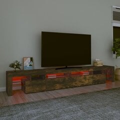 vidaXL TV skapītis ar LED apgaismojumu, ozolkoka krāsa, 260x36,5x40 cm цена и информация | Тумбы под телевизор | 220.lv