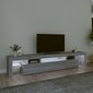 vidaXL TV skapītis ar LED, pelēka ozolkoka krāsa, 215x36,5x40 cm цена и информация | TV galdiņi | 220.lv