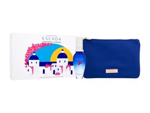 Komplekts: tualetes ūdens sievietēm Escada Santorini Sunrise EDT, 30 ml + kosmētikas somiņa cena un informācija | Escada Smaržas, kosmētika | 220.lv