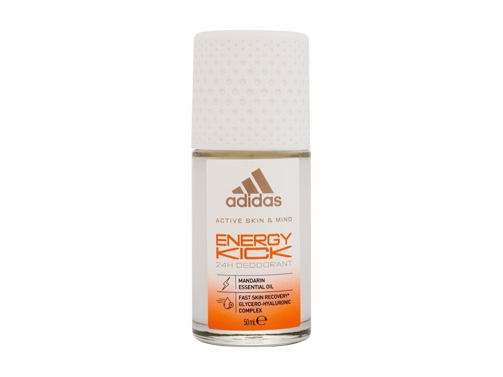 Rullīšu dezodorants Adidas Energy Kick 24 h, 50 ml цена и информация | Dezodoranti | 220.lv