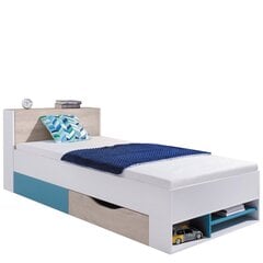 Кровать LEGIMI LG14 L / P-biały / dąb + morski цена и информация | Кровати | 220.lv