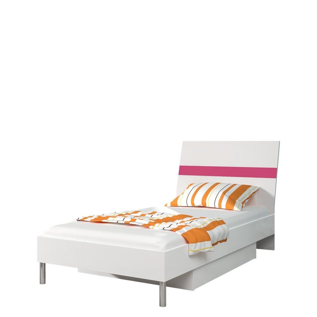Jauniešu gulta Paradise PD1, balts/ rozā, glancēta cena un informācija | Gultas | 220.lv