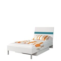 Jauniešu gulta Paradise PD1, balts/ zils , glancēts cena un informācija | Gultas | 220.lv