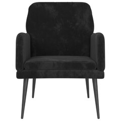 vidaXL atpūtas krēsls, melns, 62x79x79 cm, samts cena un informācija | Atpūtas krēsli | 220.lv