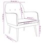 Krēsls, pelēkā krāsā,62x79x79cm, auduma цена и информация | Atpūtas krēsli | 220.lv