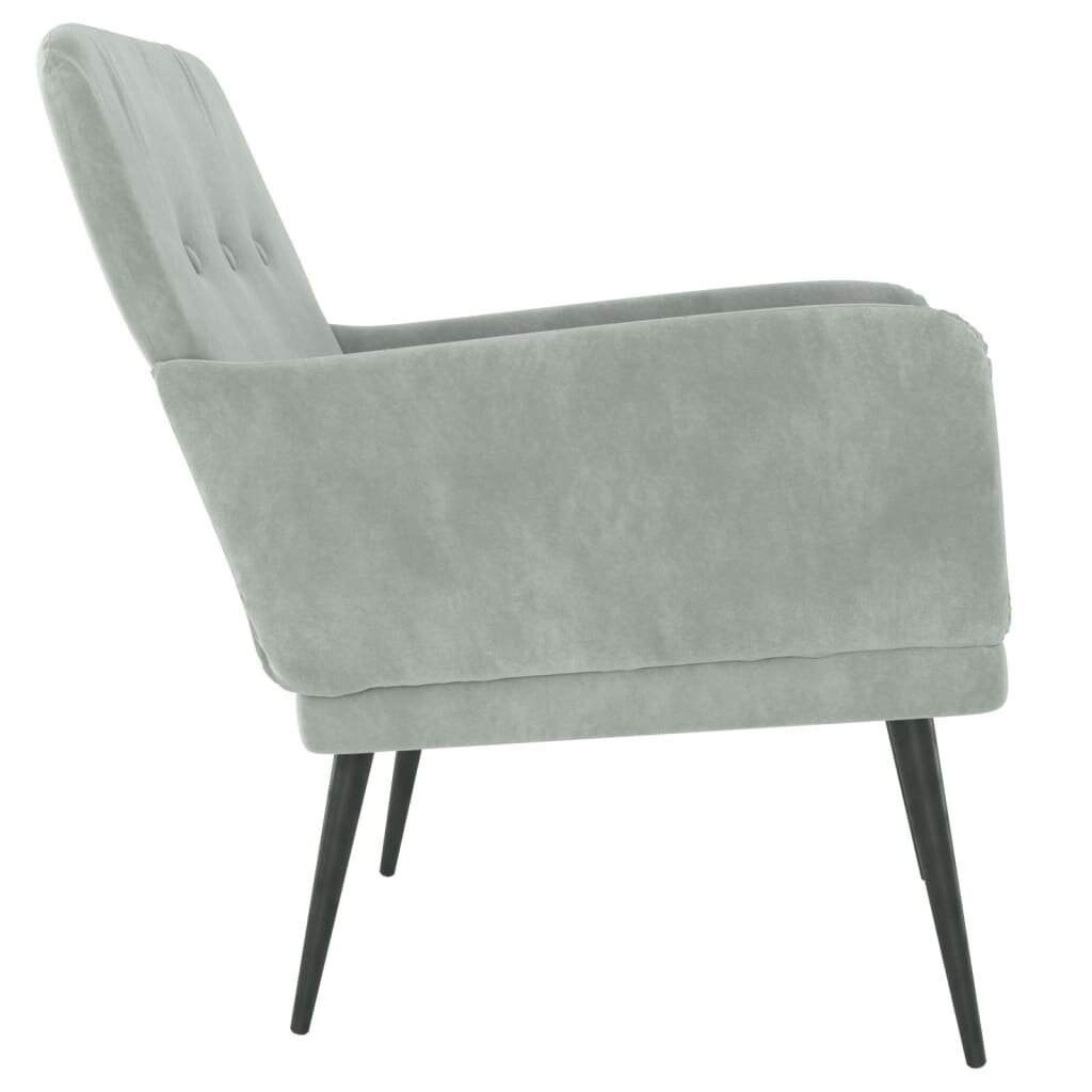 Krēsls, pelēkā krāsā,62x79x79cm, auduma цена и информация | Atpūtas krēsli | 220.lv