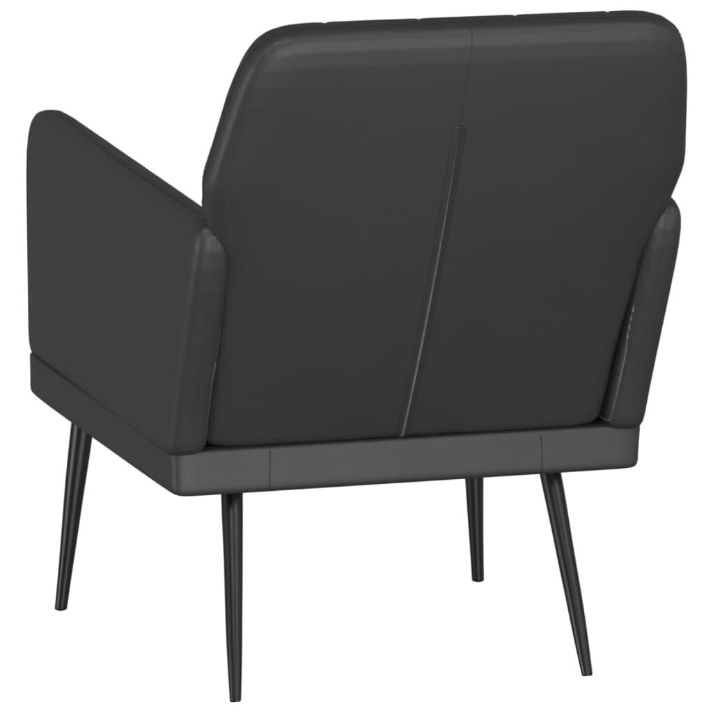 vidaXL atpūtas krēsls, melns, 61x78x80 cm, mākslīgā āda цена и информация | Atpūtas krēsli | 220.lv