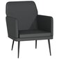 vidaXL atpūtas krēsls, melns, 61x78x80 cm, mākslīgā āda цена и информация | Atpūtas krēsli | 220.lv
