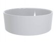 Apaļa izlietne no lieta marmora galda virsmai ar lineāro noteku 45 cm LOLITA, balta цена и информация | Izlietnes | 220.lv