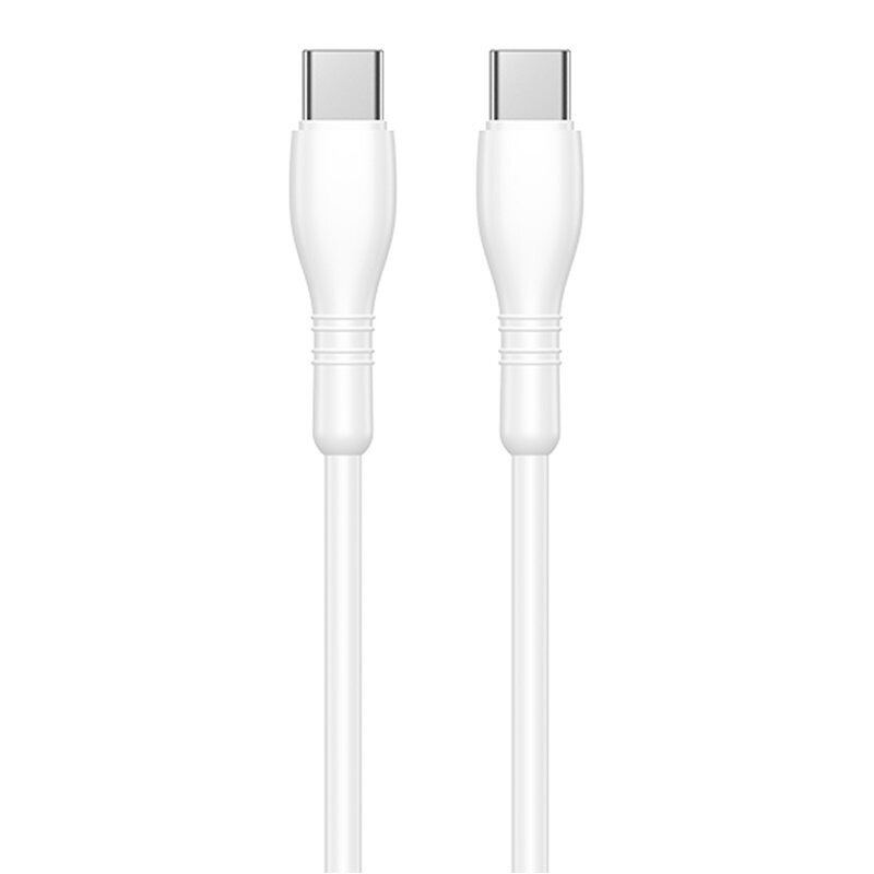 Jellico B9 Datu & Ātrās PD 66W Uzlādes kabelis izturīgs un elastīgs Universāls USB-Cuz USB-C 1m Balts cena un informācija | Kabeļi un vadi | 220.lv