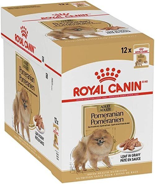 Royal Canin Pomeranian Mold Food Pomeranian suņi, 12x85G cena un informācija | Konservi suņiem | 220.lv