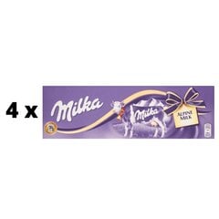 Šokolāde MILKA Alpu Piens, 250 g x 4 gab. iepakojums cena un informācija | Saldumi | 220.lv