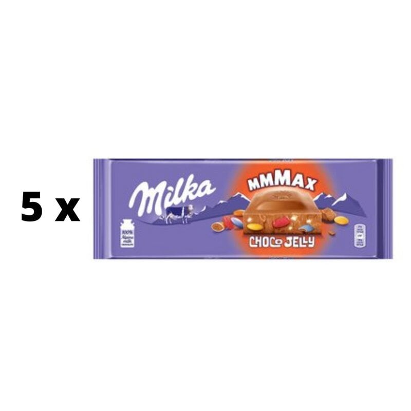 Šokolādes MILKA Choco Jelly, 250 g x 5 gab. iepakojums cena un informācija | Saldumi | 220.lv
