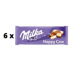 Šokolāde MILKA Happy Cows, 100 g x 6 gab. iepakojums cena un informācija | Saldumi | 220.lv