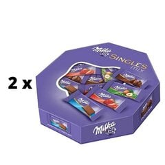Mini šokolādes MILKA Single Mix, 138 g x 2 gab. iepakojums cena un informācija | Saldumi | 220.lv