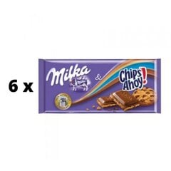 Шоколадные чипсы MILKA Привет! 100 г х 6 шт. упаковка цена и информация | Конфетки | 220.lv