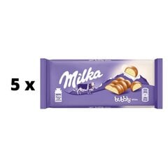Шоколад MILKA Bubbly White, 95 г, 5 шт. упаковка цена и информация | Сладости | 220.lv