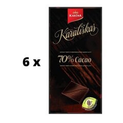 Šokolāde ROYAL, 70% kakao, 100 g x 6 gab. iepakojums cena un informācija | Saldumi | 220.lv