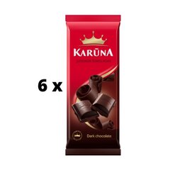 Šokolāde KARÚNA, melna, 80 g x 6 gab. iepakojums cena un informācija | Saldumi | 220.lv