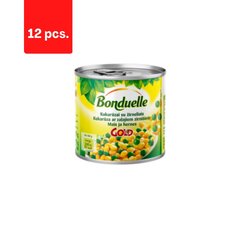 Kukurūza ar zirņiem BONDUELLE, 340/285 g x 12 gab. cena un informācija | Konservēti produkti | 220.lv