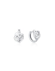 Романтические серебряные серьги с сердечками E0000162 sMM0074 цена и информация | Серьги | 220.lv